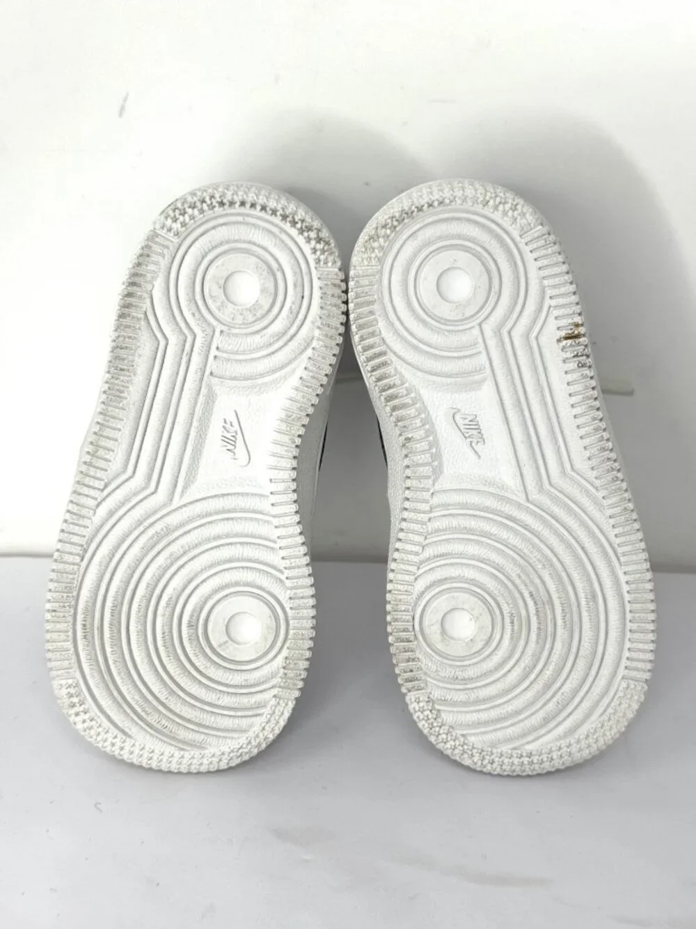 Nike Force 1 Kids Sneakers Size 7C White Blue Low Top Shoes